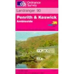 Penrith and Keswick, Ambleside (Landrang... by Ordnance Survey Sheet map, folded