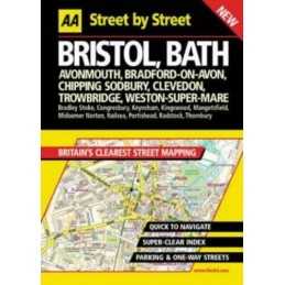 AA Street by Street Bristol, Bath Hardback Book