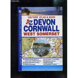 Devon, Cornwall and West Somerset Visitors Atlas Paperback Book  Fast