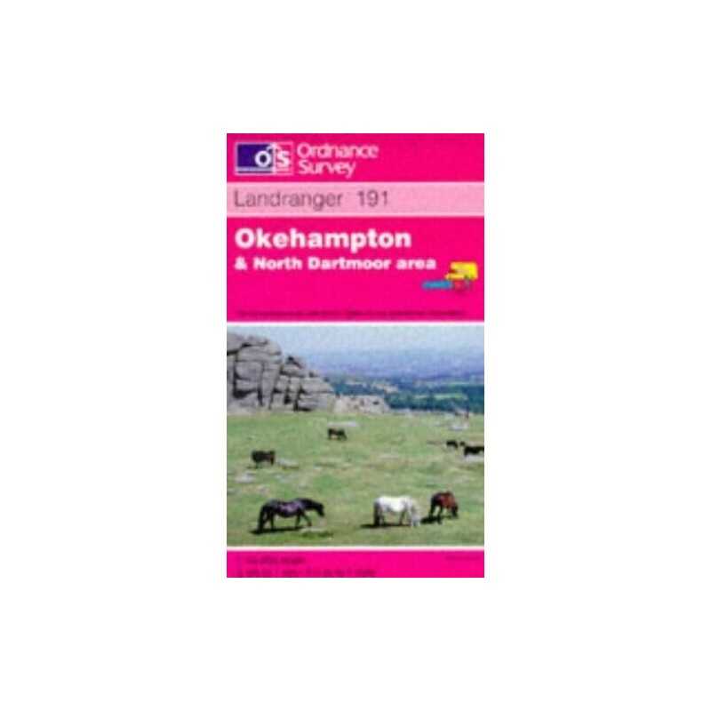 Okehampton and North Dartmoor Area (Land... by Ordnance Survey Sheet map, folded