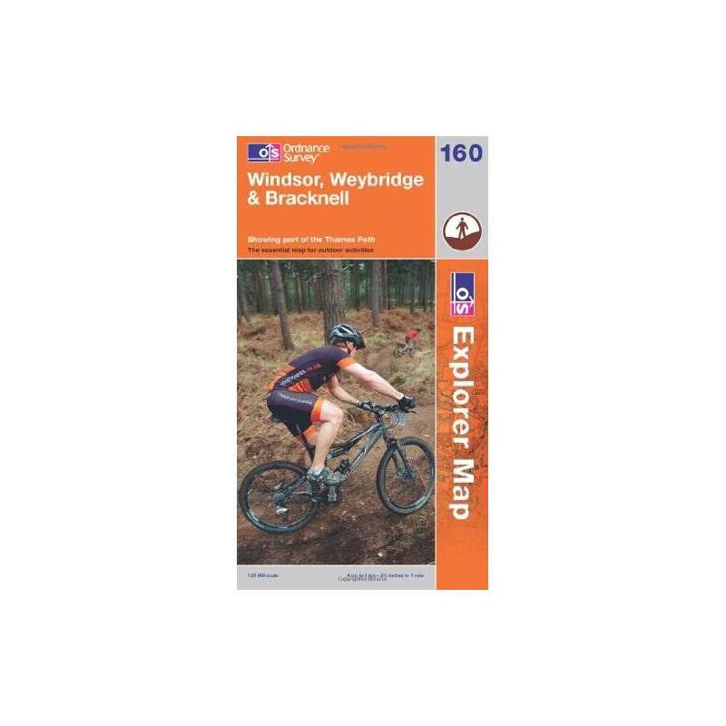 Windsor, Weybridge & Bracknell (OS Explorer Map) by Ordnance Survey Book The