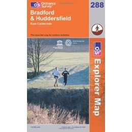 Bradford and Huddersfield (Explorer Maps... by Ordnance Survey Sheet map, folded
