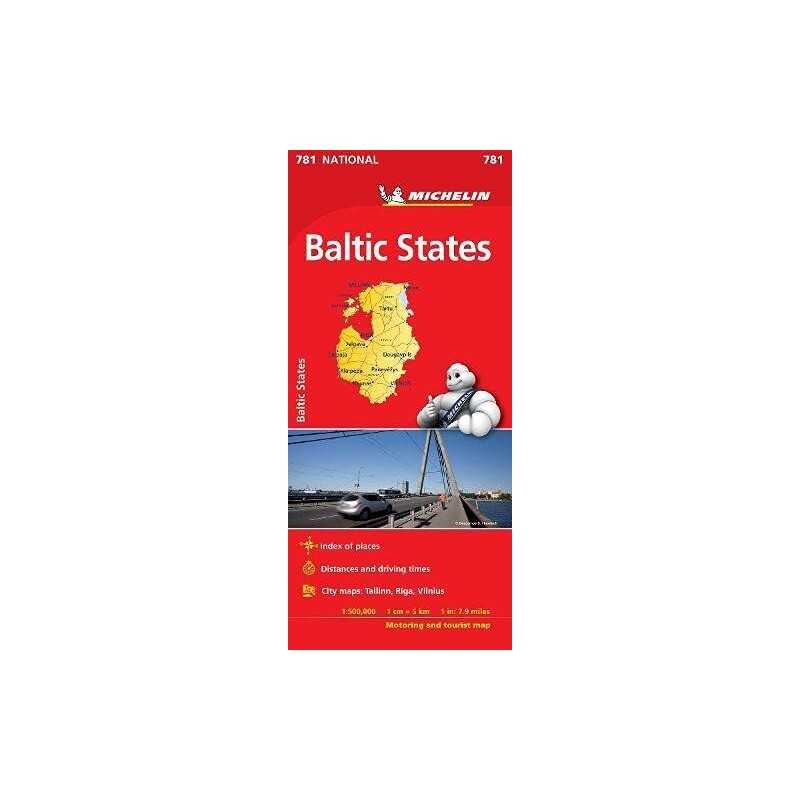 Baltic States - Michelin National Map 781: Map (Michelin National... by Michelin