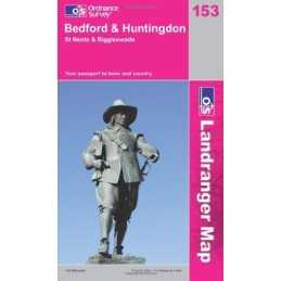 Bedford, Huntingdon, St. Neots and Biggl... by Ordnance Survey Sheet map, folded