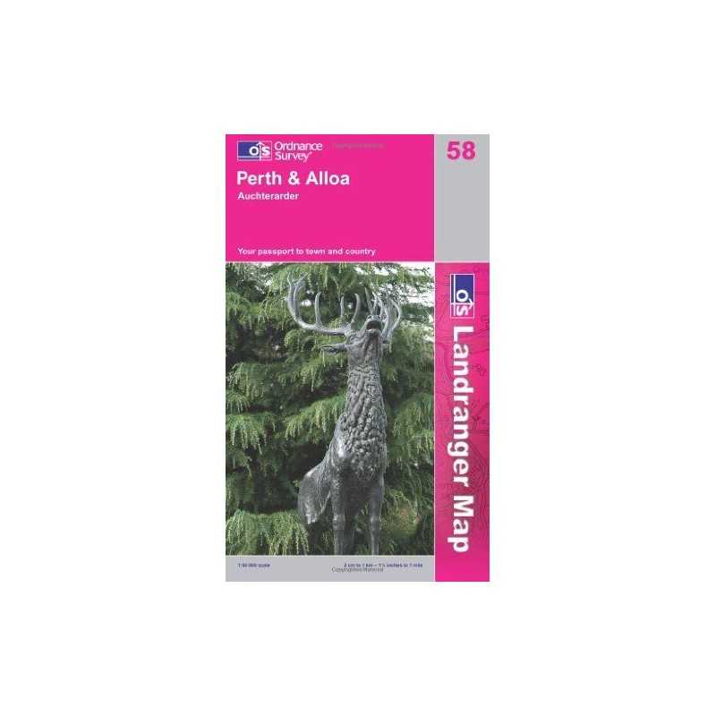 Perth to Alloa (OS Landranger Map Series... by Ordnance Survey Sheet map, folded