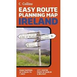 Easy Route Planning Map ? Ireland (Route Planning Ma... Sheet map, folded Book