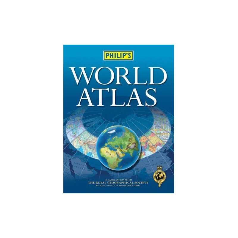Philips World Atlas Paperback by Philips Maps Hardback Book  Fast