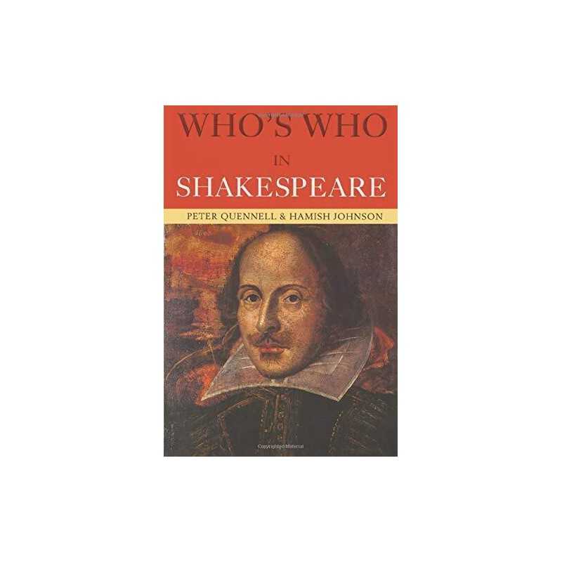 Whos Who in Shakespeare by Quennell, Peter Hardback Book