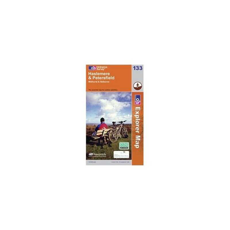 Haslemere & Petersfield OS Explorer Map ... by Ordnance Survey Sheet map, folded