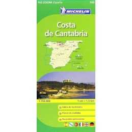 Costa de Cantabria Michelin ZOOM map 143: No. 1... by Michelin Sheet map, folded