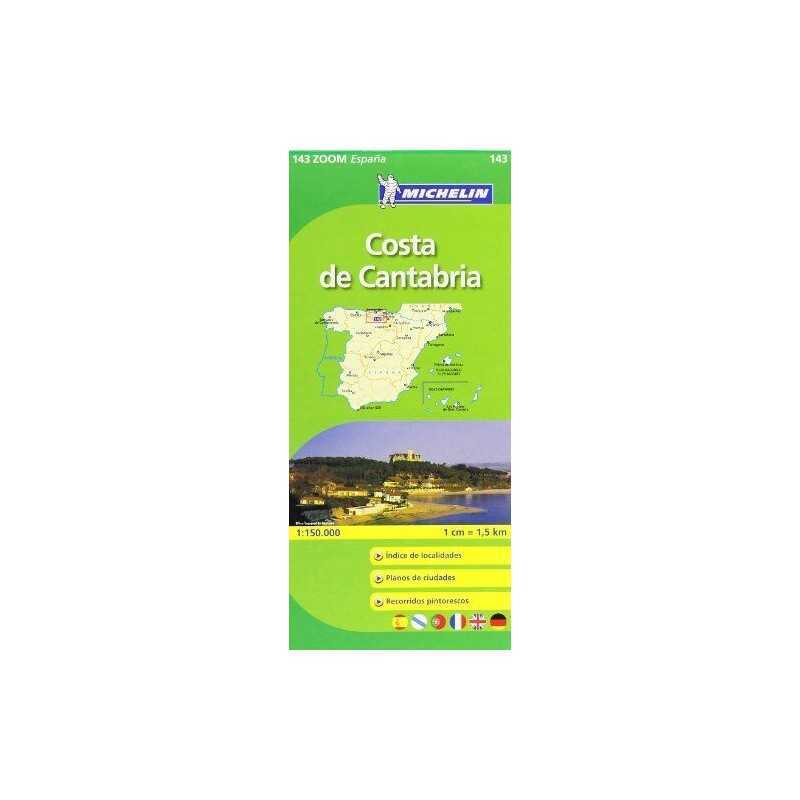 Costa de Cantabria Michelin ZOOM map 143: No. 1... by Michelin Sheet map, folded