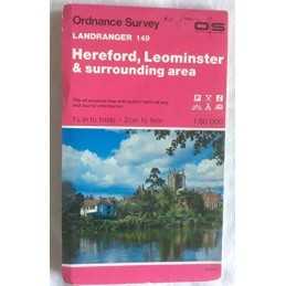 Hereford, Leominster and Surrounding Are... by Ordnance Survey Sheet map, folded