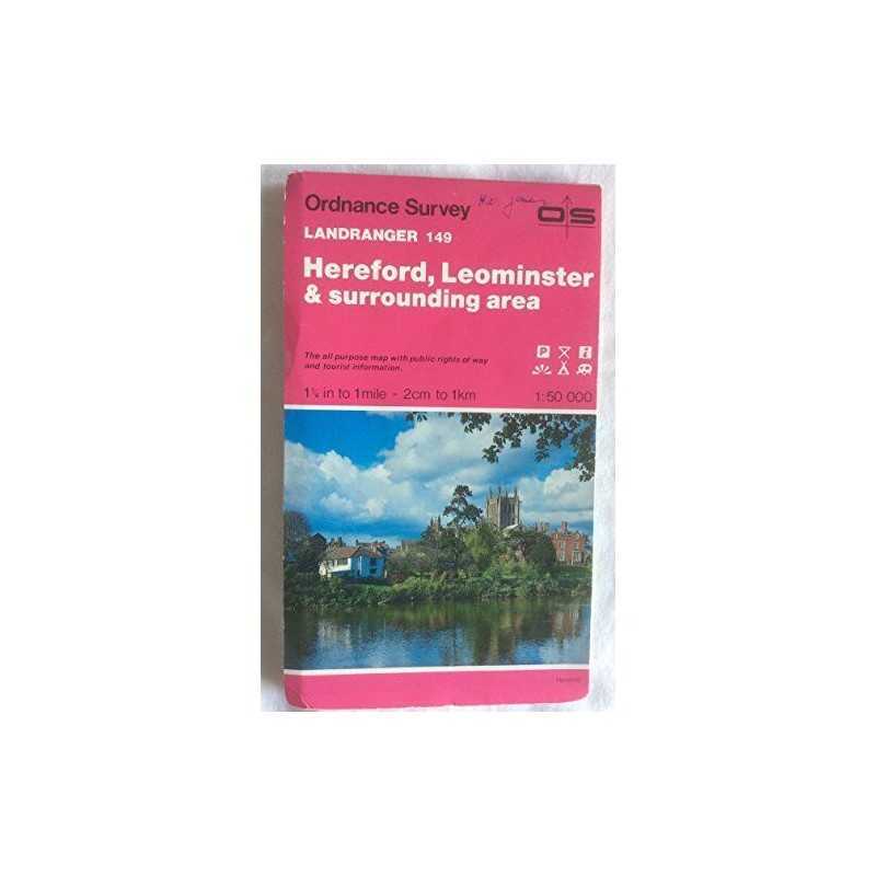 Hereford, Leominster and Surrounding Are... by Ordnance Survey Sheet map, folded