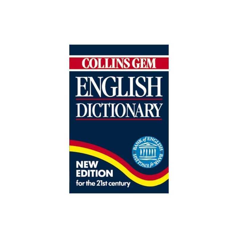 English Dictionary (Collins Gem) (Collins Gems) by collins-gem Paperback Book