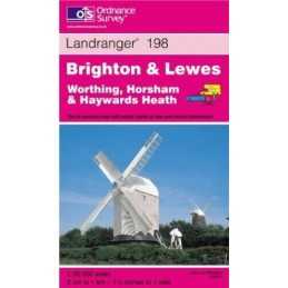 Brighton and Lewes, Haywards Heath (Land... by Ordnance Survey Sheet map, folded