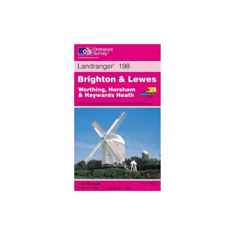 Brighton and Lewes, Haywards Heath (Land... by Ordnance Survey Sheet map, folded