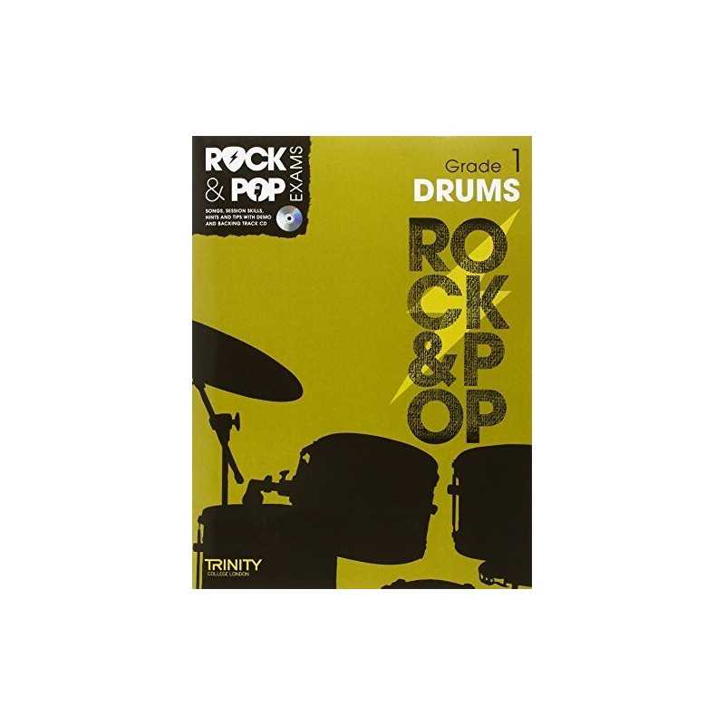 Trinity Rock & Pop Exams: Drums Grade 1 (With free Audio CD): Drum... by Various
