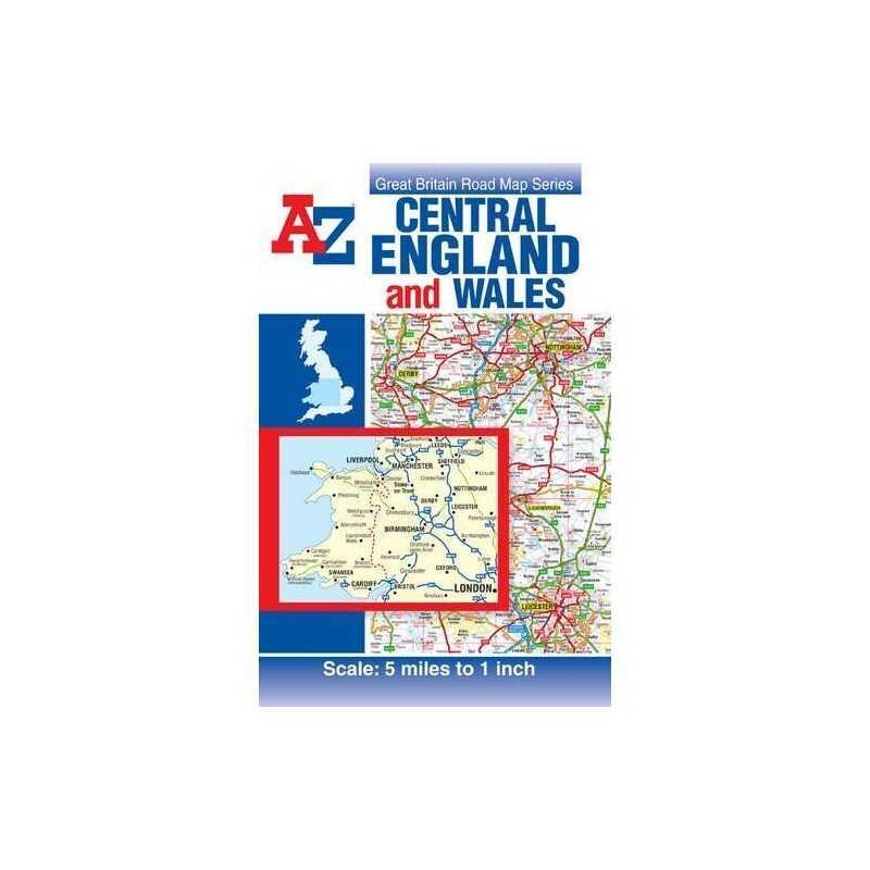 Cen. Eng. & Wales Road Map (A-Z Road Map) by Geographers A-Z Map Company Ltd The