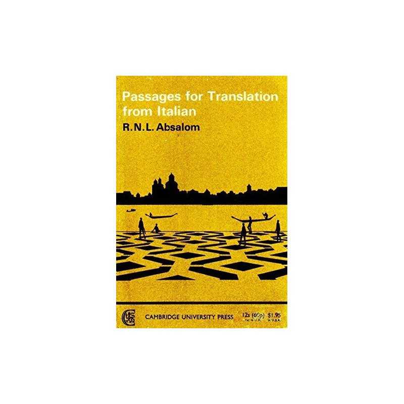 Passages for Translation from Italian by Absalom, R. N. L. Paperback Book The