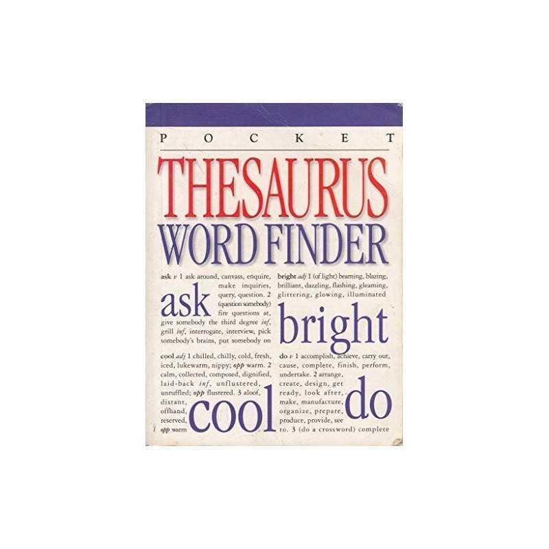 Thesaurus Word Finder (Pocket dictionary) by Hazell, Rebecca Paperback Book The
