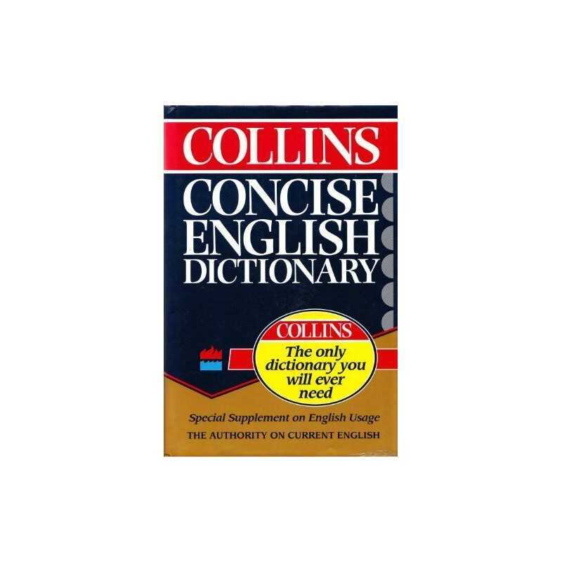 Collins Concise English Dictionary by Collins, Jackie Hardback Book
