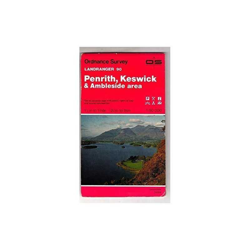 Landranger Maps: Penrith, Keswick and Am... by Ordnance Survey Sheet map, folded