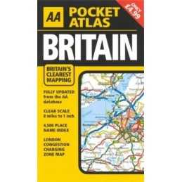 AA Pocket Atlas Britain (Road Atlas) by AA Publishing Hardback Book
