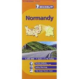 Normandy Michelin Regional Map (Michelin Nation... by Michelin Sheet map, folded