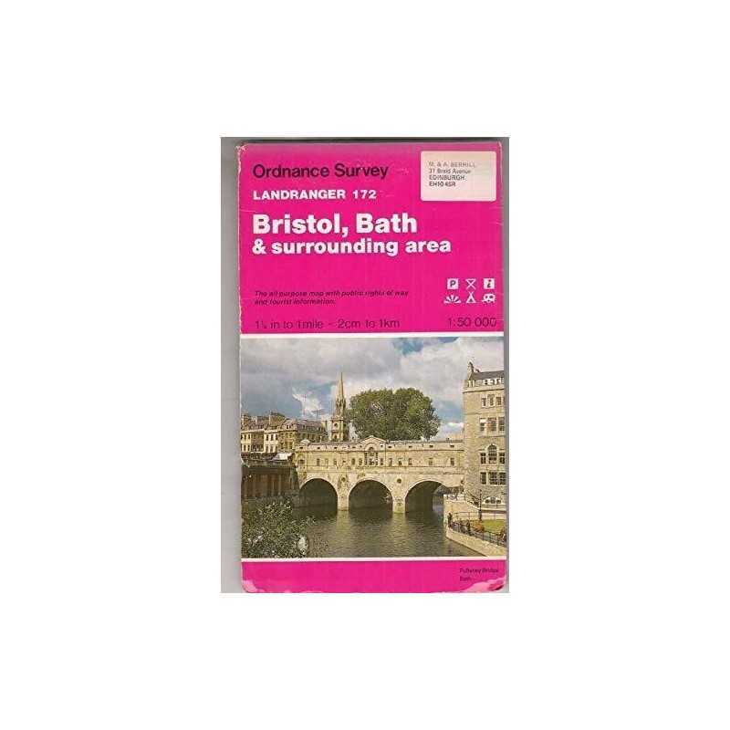 Landranger Maps: Bristol, Bath and Surro... by Ordnance Survey Sheet map, folded