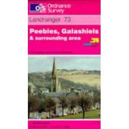 Peebles, Galashiels and Surrounding Area... by Ordnance Survey Sheet map, folded