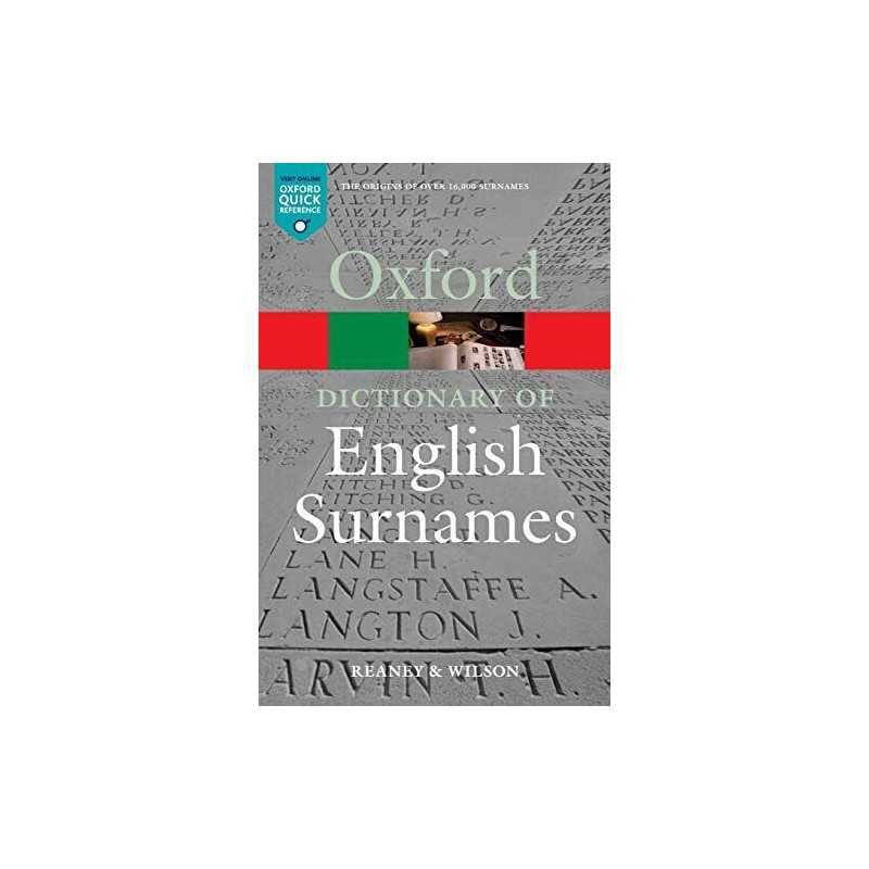 A Dictionary of English Surnames 3/e (Oxford Quick Reference) Paperback Book The