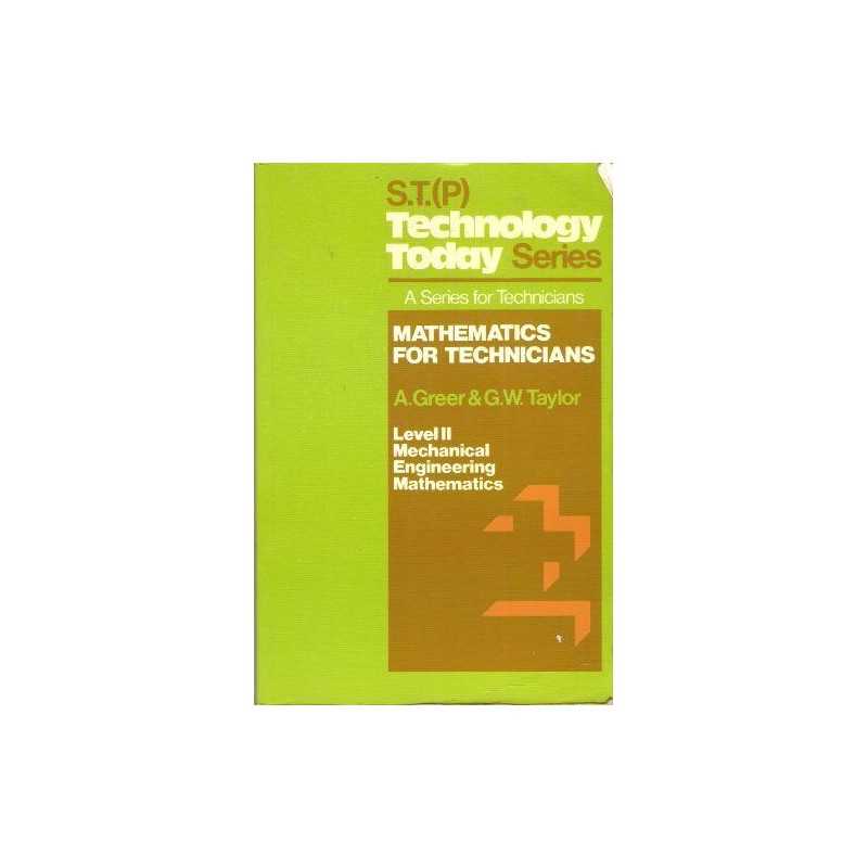 Mathematics for Technicians: Mechanical Eng... by Taylor, Graham Willi Paperback