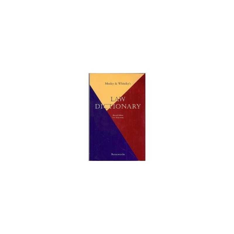 Mozley and Whiteleys Law Dictionary Paperback Book