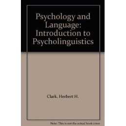 Psychology and Language: Introduction to Psycholin... by Clark, Eve V. Paperback