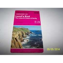 Lands End, the Lizard and Isles of Scil... by Ordnance Survey Sheet map, folded