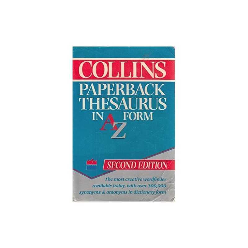 The Collins Paperback Thesaurus in A-Z Form Paperback Book