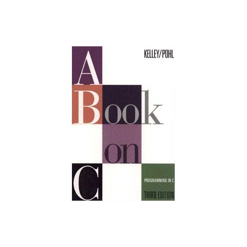 A Book on C by Pohl, Ira Paperback Book