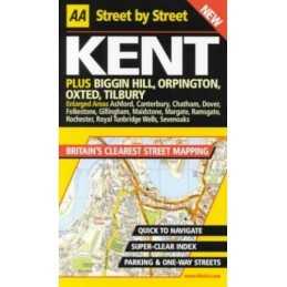 AA Street by Street Kent by AA Publishing Paperback Book