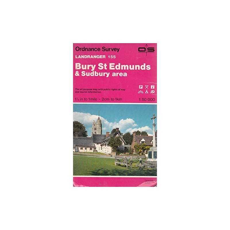 Landranger Maps: Bury St.Edmunds and Sud... by Ordnance Survey Sheet map, folded