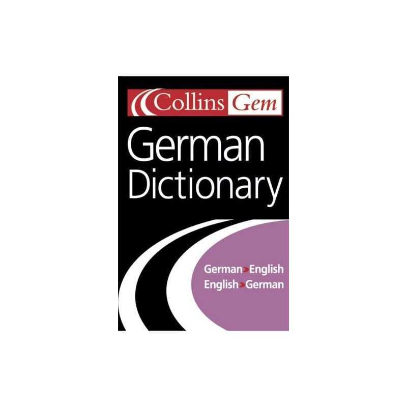 German Dictionary (Collins Gem) by Harpercollins Publishers Paperback Book The