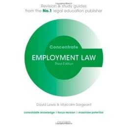 Employment Law Concentrate: Law Revision and Study Guide by Sargeant, Malcolm