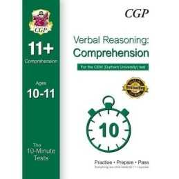 10-Minute Tests for 11+ Comprehension Ages 10-11 (Book 1) - CEM ... by CGP Books