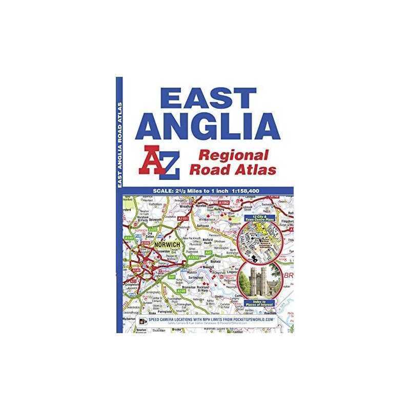 East Anglia Regional Road Atlas by Geographers A-Z Map Company Book