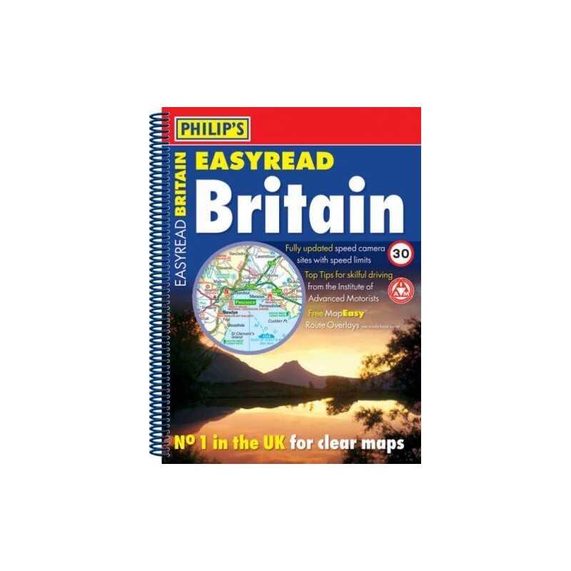 Philips EasyRead Britain: Spiral A4 ..., Philips Maps