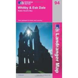 Whitby, EskDale and Robin Hoods Bay (La... by Ordnance Survey Sheet map, folded