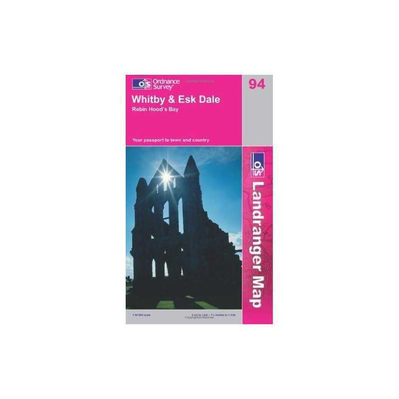 Whitby, EskDale and Robin Hoods Bay (La... by Ordnance Survey Sheet map, folded
