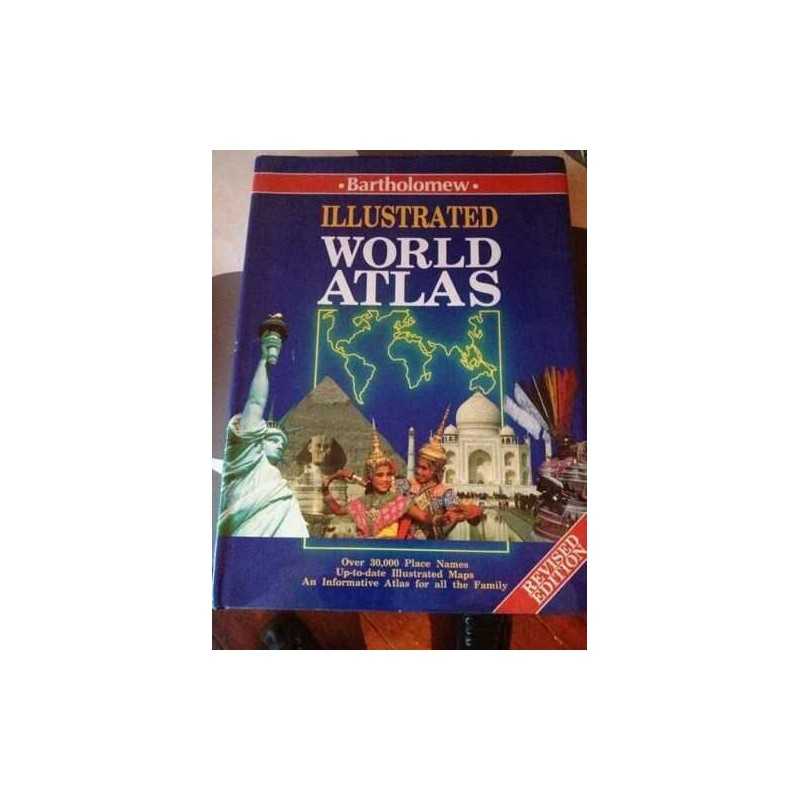 Illustrated World Atlas by John Bartholomew & Son Hardback Book  Fast