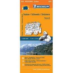 Suisse Nord - Michelin Regional Map 551: Map (Michelin Regional M... by Michelin