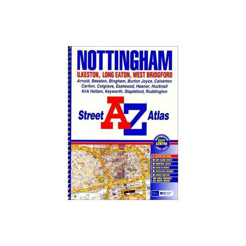A-Z Nottingham Atlas by Geographers A-Z Map Company Spiral bound Book