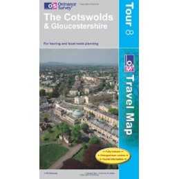 The Cotswolds and Gloucestershire (OS Tr... by Ordnance Survey Sheet map, folded